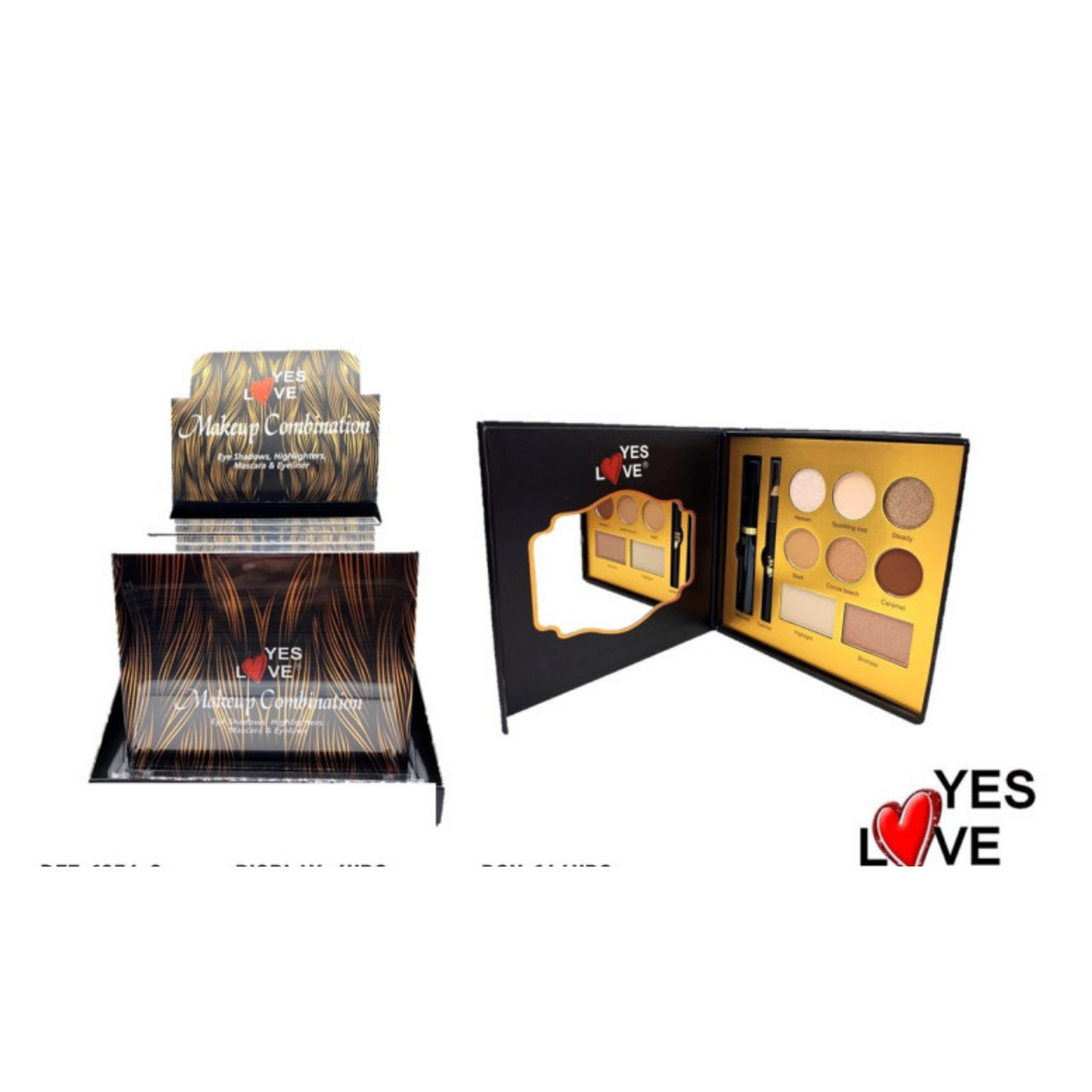 Paleta de sombras y iluminadores - Yes Love