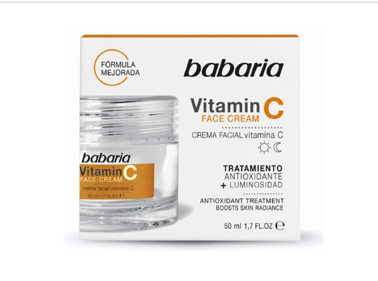 Crema facial con vitamina C