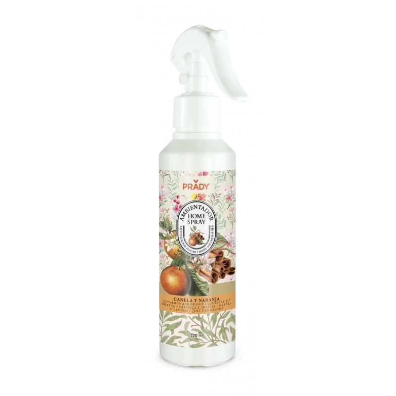 Ambientador Hogar Spray Canela y Naranja Prady 220 ml.